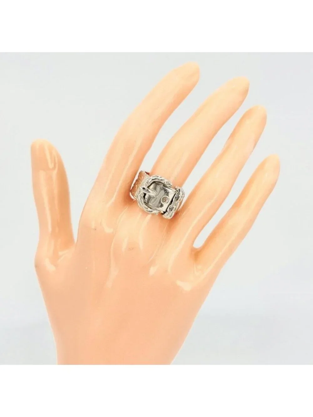 Hermes Ring Diane Vintage 54 925 Sterling Silver